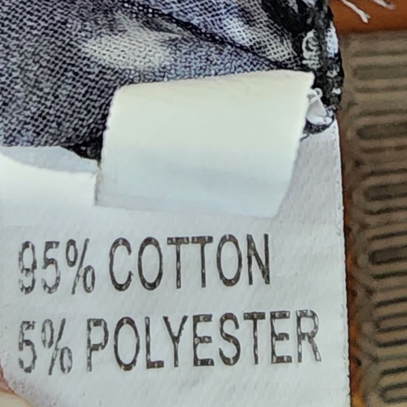 Long Sleeve Ruffled Top Black and White XL - Picture 4 of 5